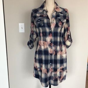 Flannel Shirt Dress